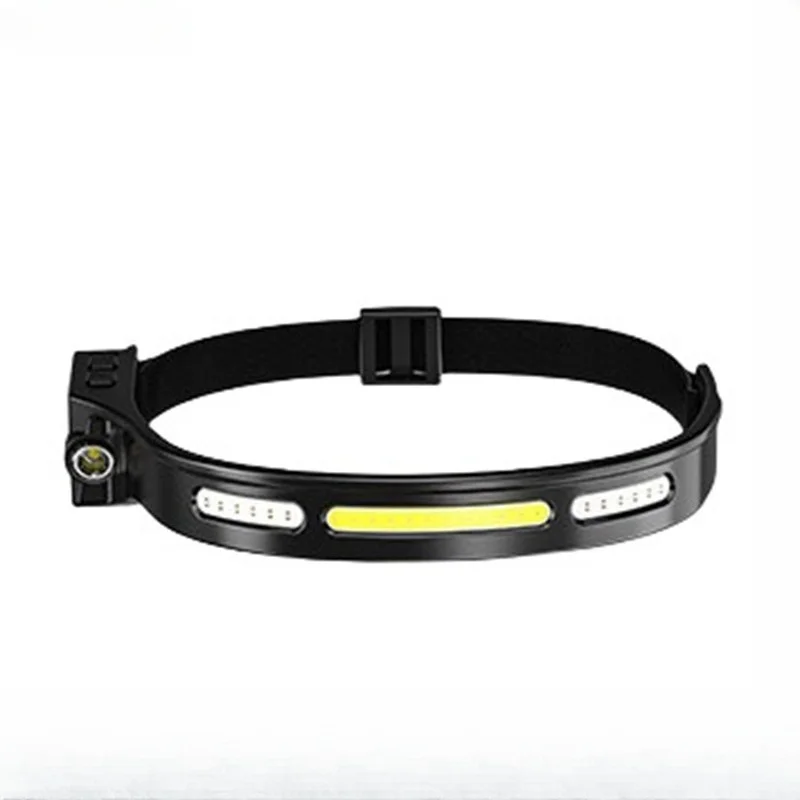 1PCS Long Endurance USB Waterproof Night Running Light Wave Sensing Cob Mounted Outdoor Fishing Headlight