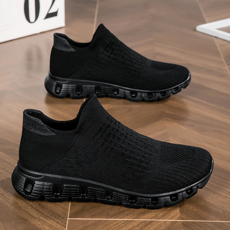 

Unisex Sports Shoes 2025 Summer Mesh Breathable Lightweight Non-slip Soft Sole Running Shoes Flat Comfortable Sneakers Men Women
