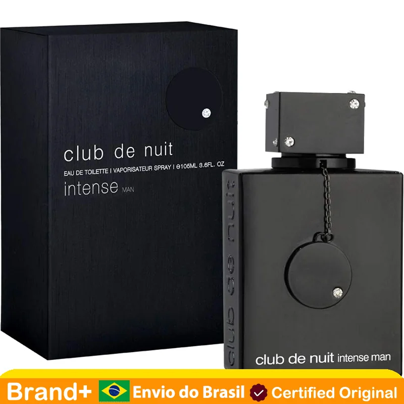 Perfume Original Club De Nuit Intense Man EDT Masculino Novo na Caixa Preto 3.6 Fl Oz Fragrância Duradoura Colônia Pheromone Presente de Aniversário