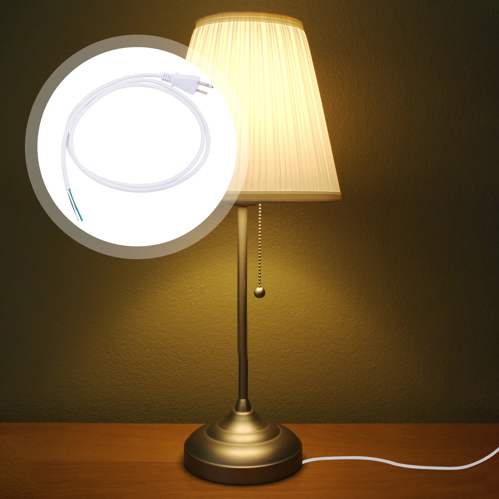 

Power Supply Cord Us Plug 3-Wire Power Tool Cord Replacement Cable Suitable Retro Lamps DIY Lighting Accessories Cable