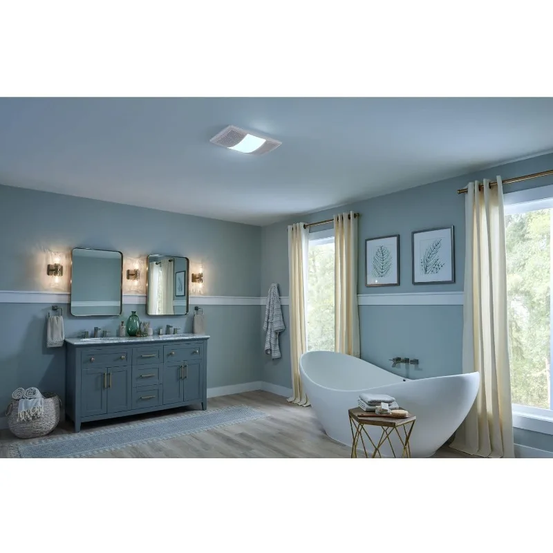 BHFLED110 PowerHeat Bathroom Exhaust Fan, Heater, and LED Light Combination, 110 CFM