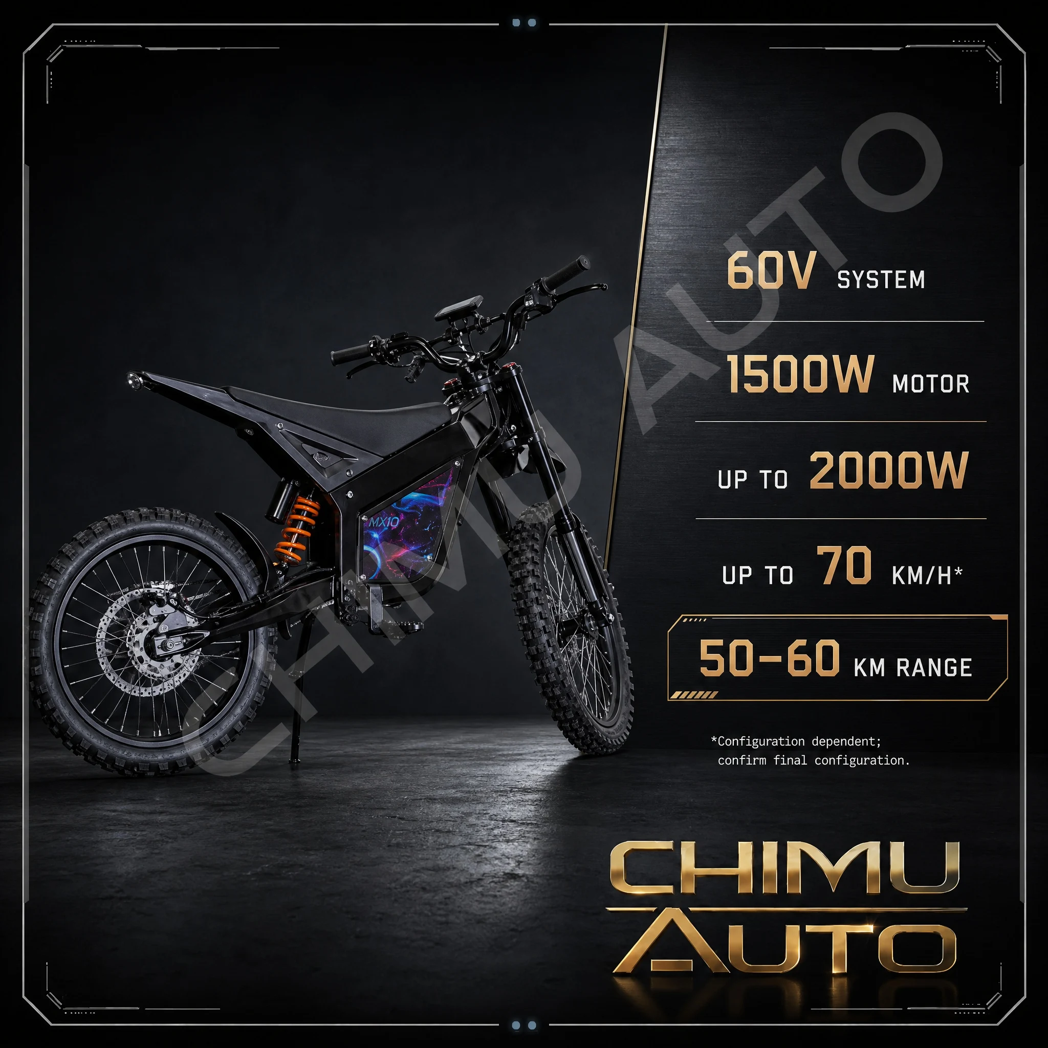 【CHIMU AUTO】 Moto Elétrica Off - Mountain Biking Trails avaliação e preço