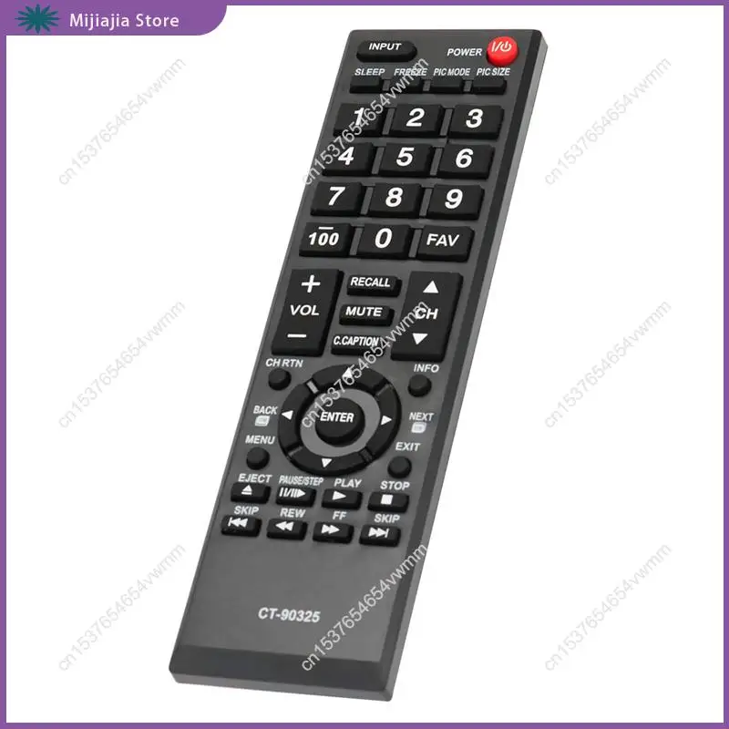 CT-90325 Controle Remoto Substituir Para Toshiba TV 55S41U 32C100U1/2 32DT1U 55HT1 55G310U 19AV600U 22SL400U 24SL410U 26C100U VENDAS