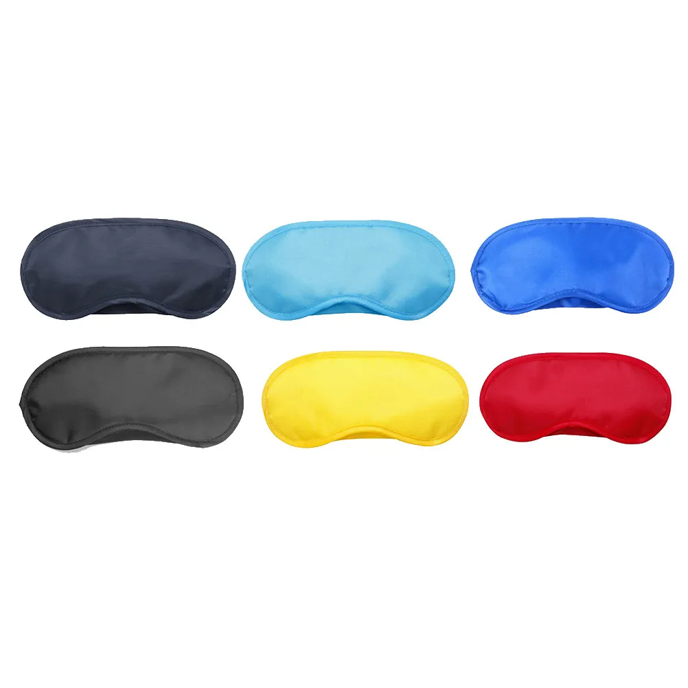 25Pcs Multicolor Sleep Eye Mask Polyester Fabric Elastic Strap Comfortable Lightproof Blindfold for Kids Women Men Travel Home
