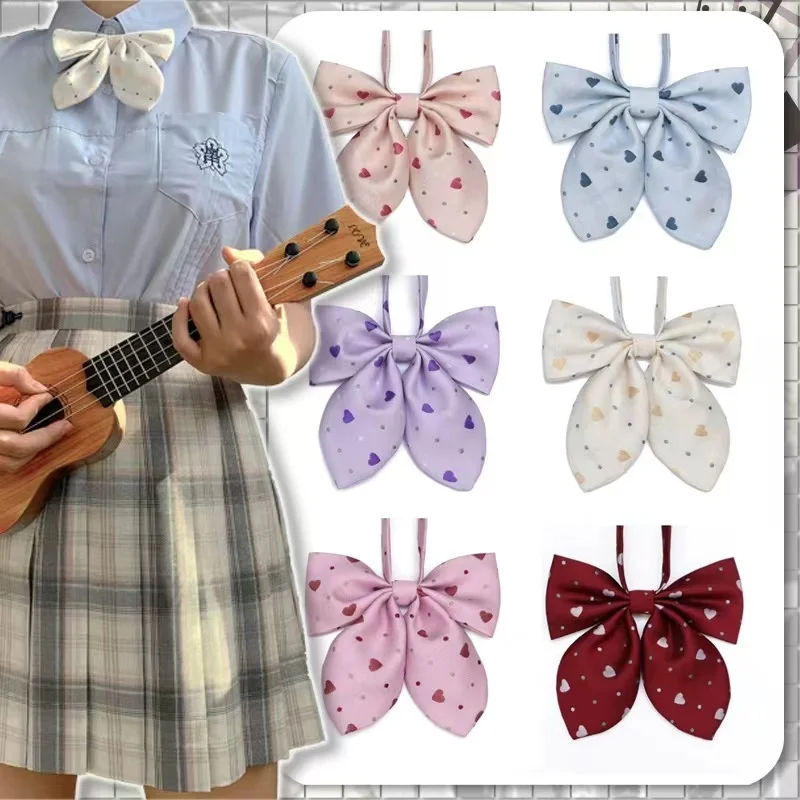 New JK women's necktie heart-shaped rabbit ears uniform school uniform day students performing sailor wear butterfly bow tie