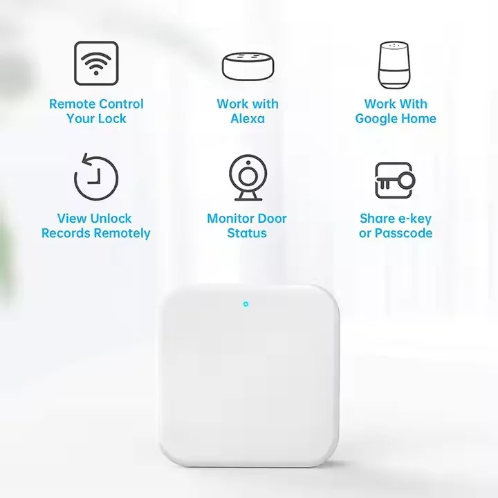 TTlock G2 فندق Airbnb قفل الباب بوابة التحكم عن بعد 2.4G WiFi بوابة للتحكم في الوصول نظام القفل الذكي العمل مع اليكسا