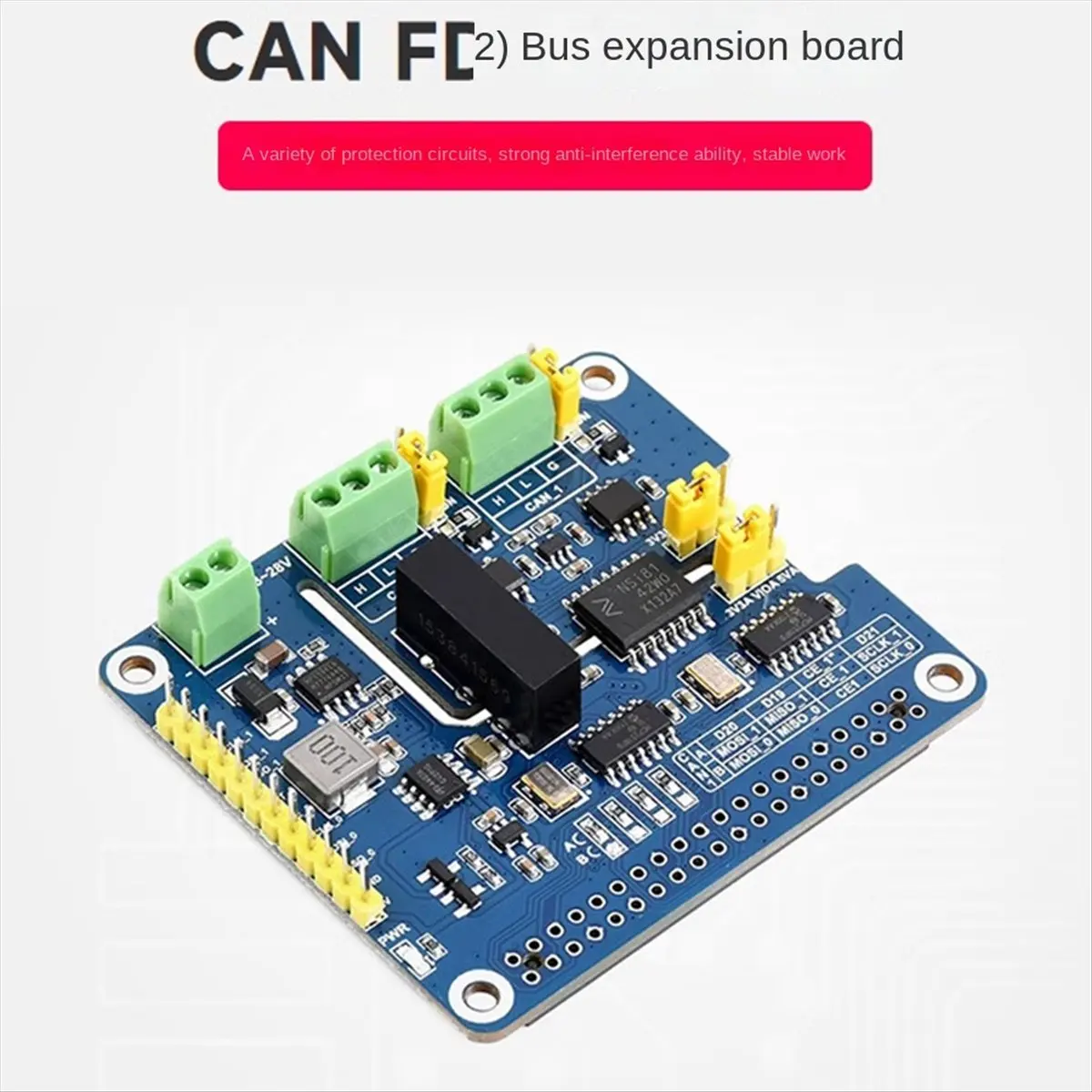 Super Sale 2-Channel Isolated CAN SPI Bus Expansion HAT for Raspberry Pi Dual Chips for Expanding Multiple CAN Channels
