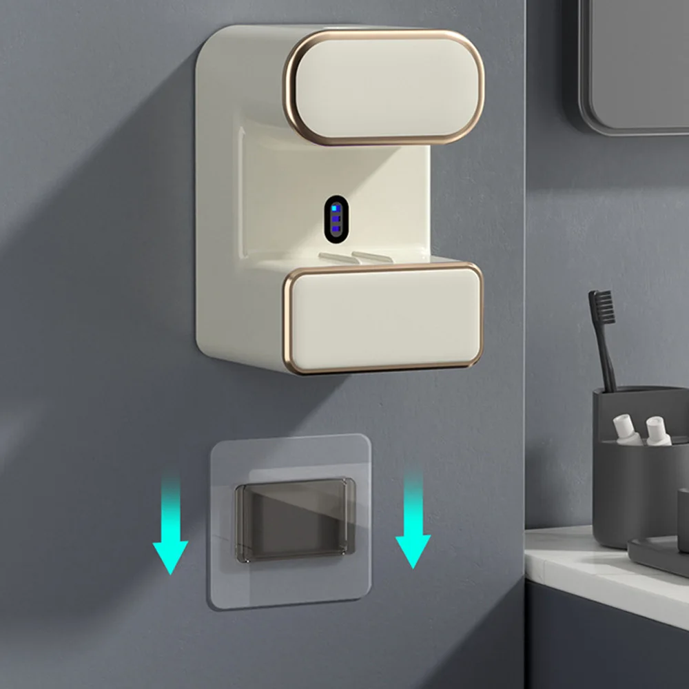 Imagem -03 - Espremedor de Creme Dental com Sensor Inteligente Dispensador Automático de Creme Dental Slots Montado na Parede Elétrico Acessórios do Banheiro Modos