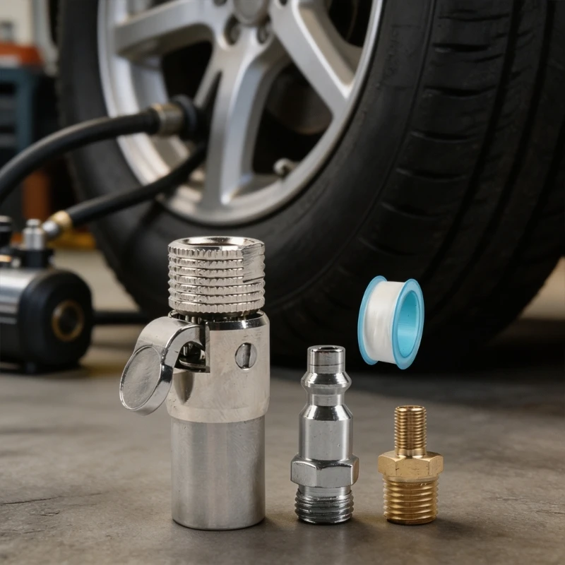  Quick Connection Tire Pump Adapter for Air Compressor Multiple Valves Systems