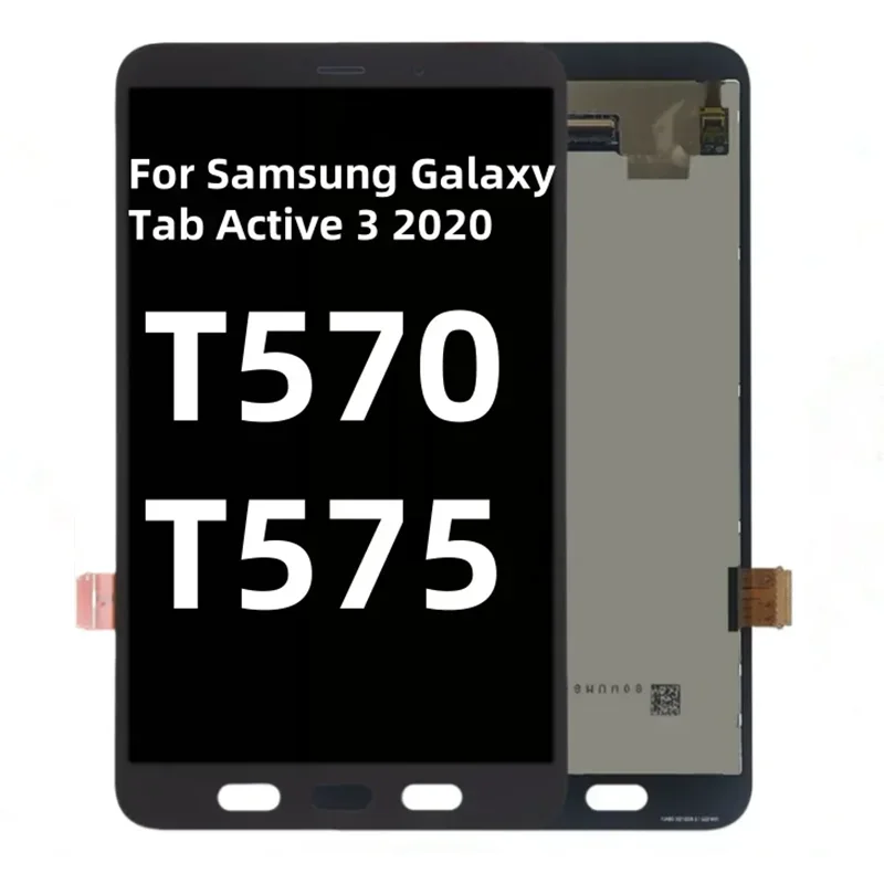 8.0 "لسامسونج غالاكسي تبويب نشط 3 LCD T570 T575 SM-T570 SM-T575 شاشة تعمل باللمس محول الأرقام الجمعية استبدال