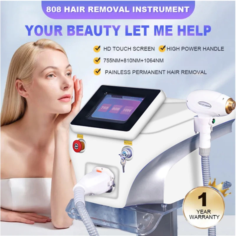 

2023 High Quality 808nm Diode Laser Hair Removal Professional Machine Fast Permanent Hair Remover equipment for spa salon