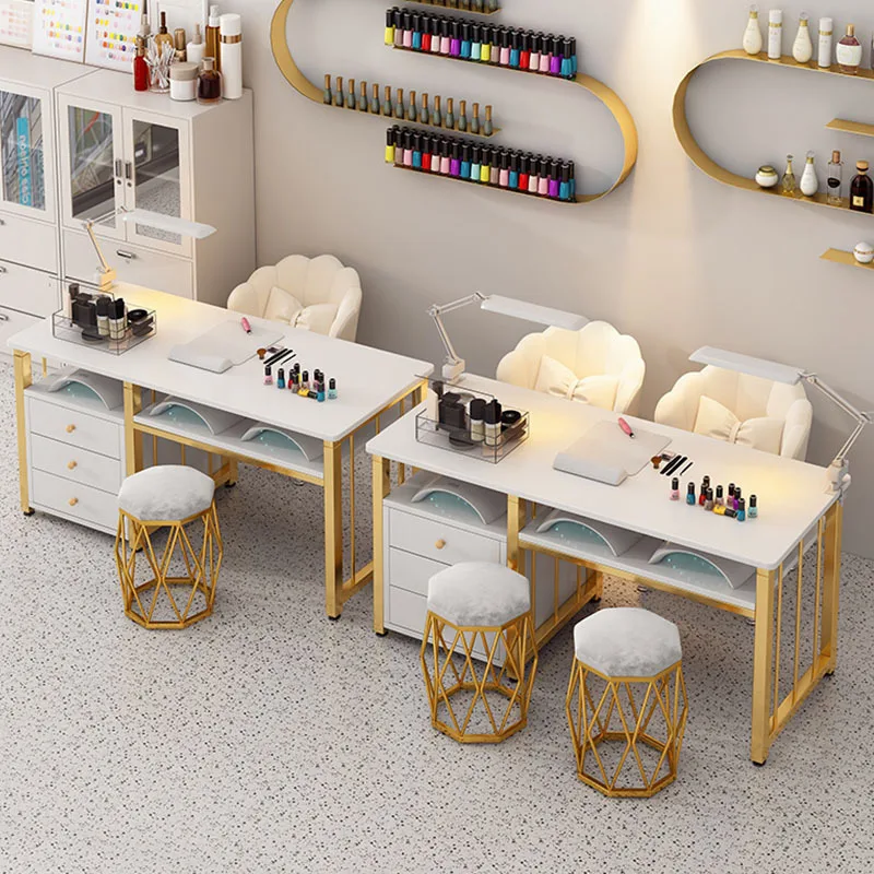 Nail art table and chair set high sense