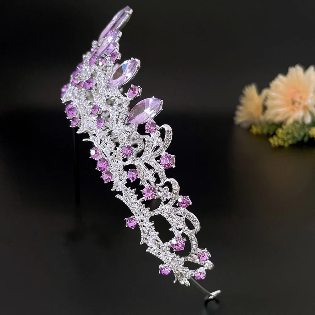 

Baroque Crown Hair Accessories Star of The Night Headdress Party Delicate Birthday Headwear Bride Zinc Alloy Wedding