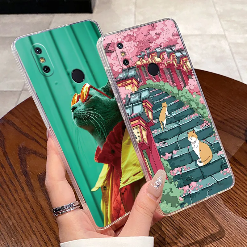 Jelly Casing For Xiaomi Mi A2 Fundas For Xiaomi Mi 6X Capa Clear Silicone Soft TPU Back Cover Cute Cat Rabbit Heart Phone Case view 3