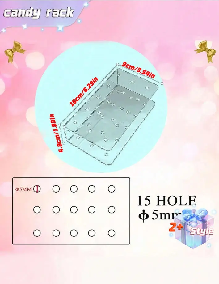 1pc Clear Acrylic Cake Stand, Dessert Display Rack, Birthday Party Gathering Table Decoration,Christmas