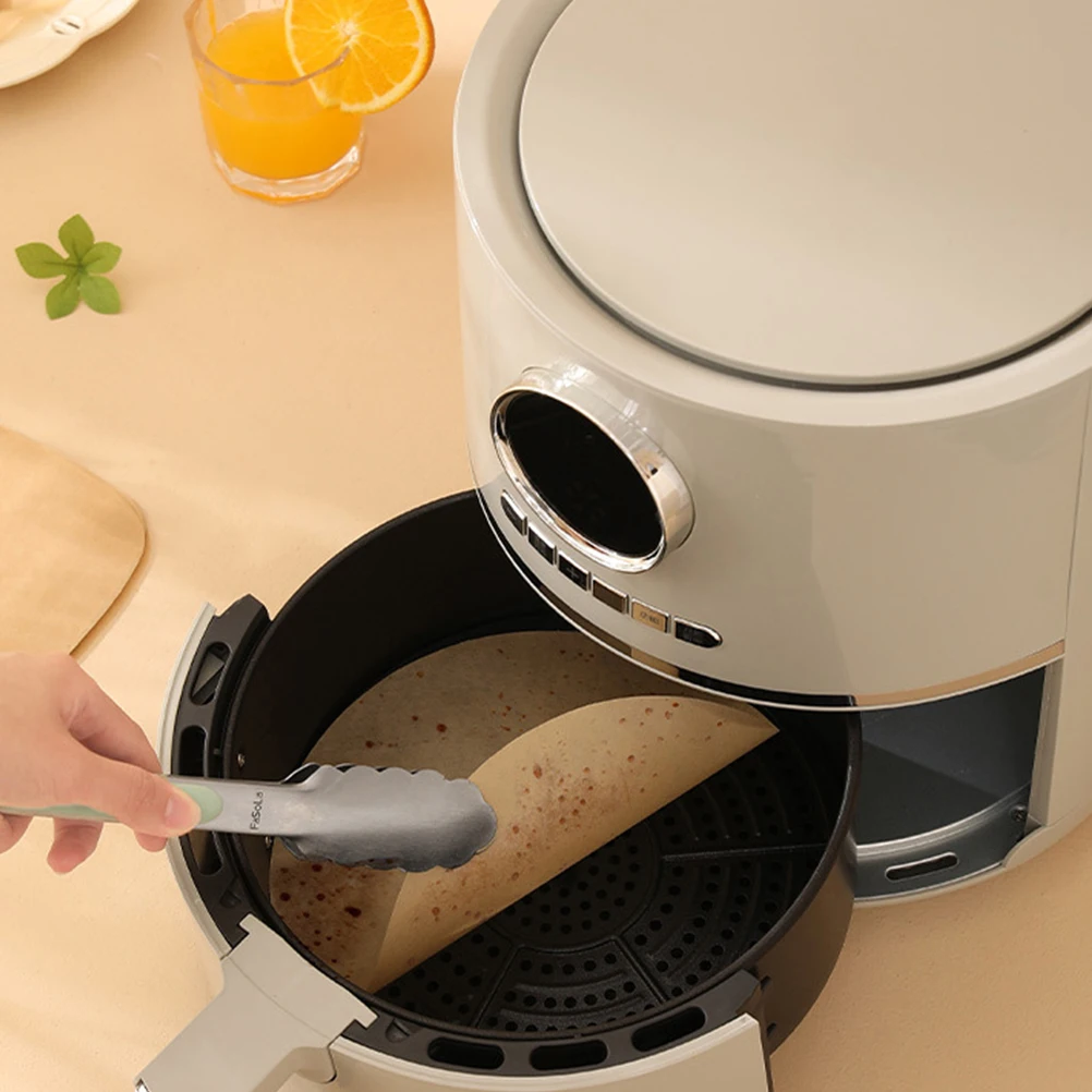 

80pcs Baking Paper Steaming Pads Air Fryer Paper Oil proof Bakeware Brown Supply Oven Kitchen Premium Healthy Safe Food