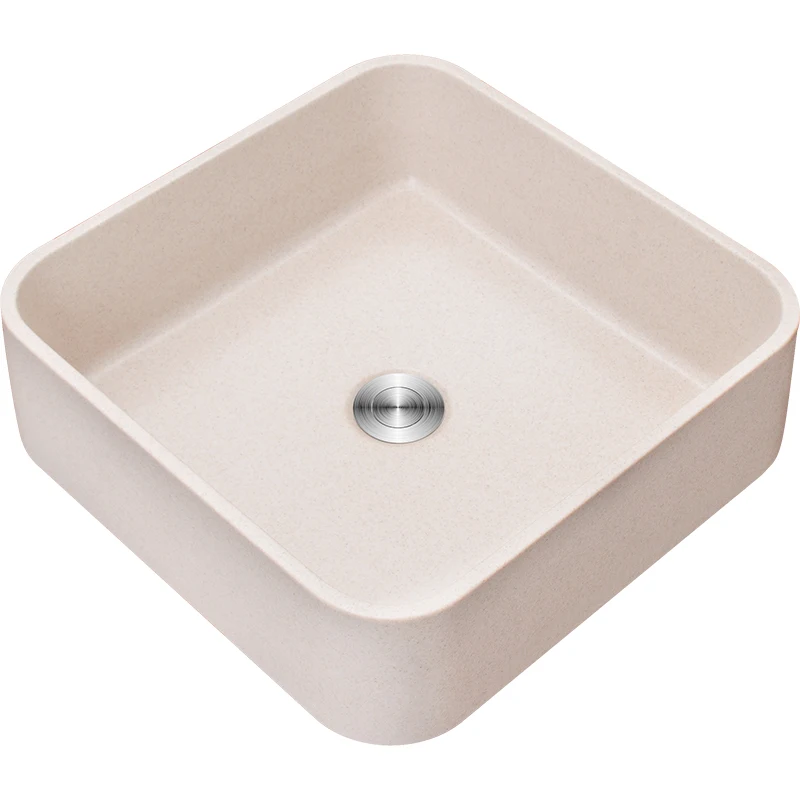 Square artificial stone thin edge tabletop, basin stone, quartz stone tabletop, household hand washing and face washing