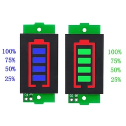 4.2V wyświetlacz pojazd elektryczny baterii Tester mocy Li-ion 1-8S 1S/2S/3S/4S pojedynczy Tester wskaźnik pojemności baterii litowej 3.7V