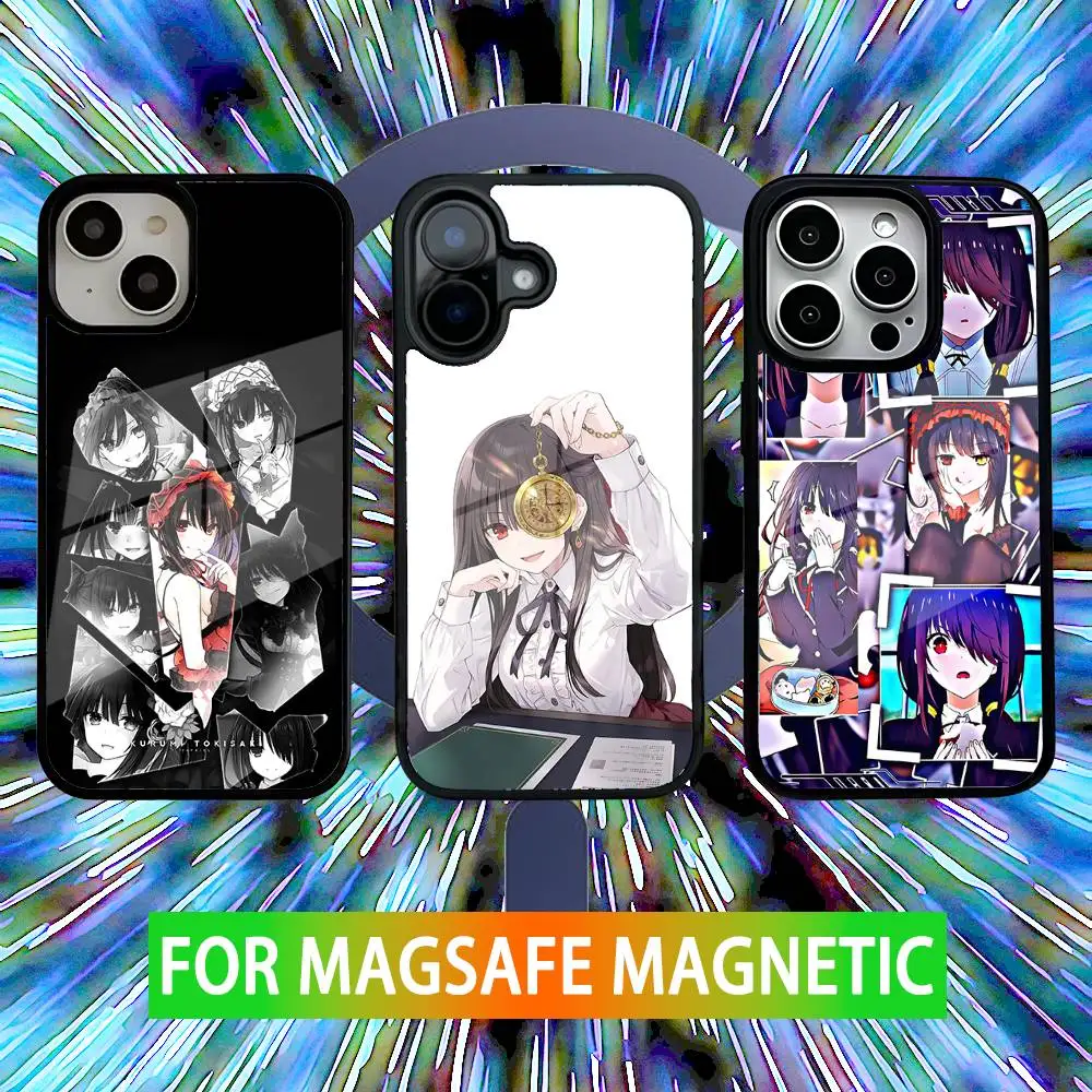 

Anime Kurumi Tokisaki Phone Case For iPhone 16,15,14,13,12,11,Pro,Max,Plus,Mini,SE New Magsafe Magnetic Wireless Charging