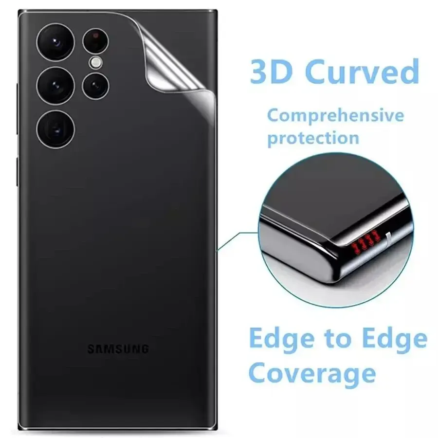 3PCS Back Matte Hydrogel Film for Samsung S24 S23 S22 S21 S20 Ultra FE S10 S9 Plus Screen Protector for Note 8 9 10 20 TPU Film image 3