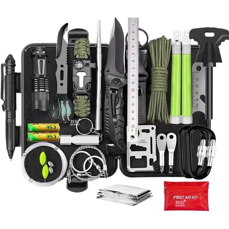 Supplies Treasure Box Multi functional Survival Packaging S Emergency OS Travel Tool Set Car mounted Wilderness Outdoor Survival