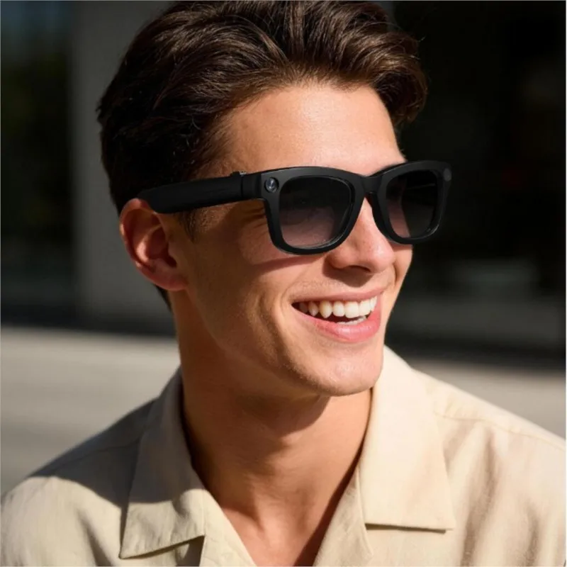 AI Smart Glasses With 800W HD Camera Recording WiFi Transmission Call Translation Image Recognition And Removable Lenses New Hot
