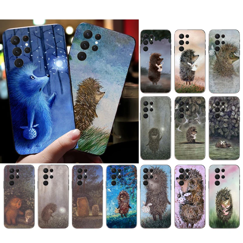 Phone Case for Samsung S24 S23 S22 S21 S20 Ultra S20 S22 S21 S10E S20 FE S24 Plus Hedgehog in the Mist Case