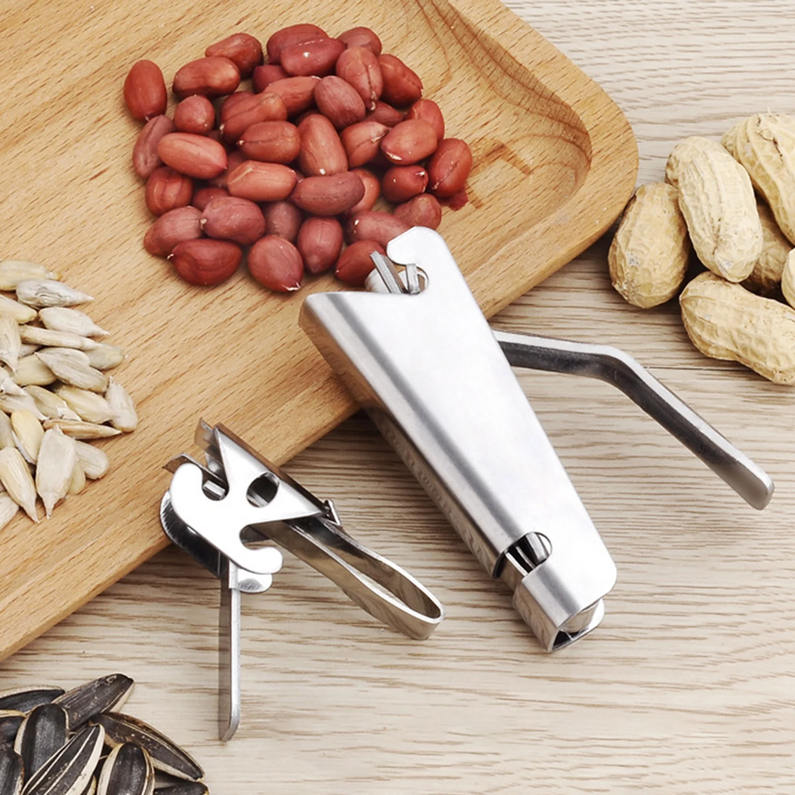 Stainless Steel Nut Sheller Peanut Pincers Melon Seeds Opener Pistachios Sunflower Seeds Peeler Walnut Plier Clamp Kitchen Tools