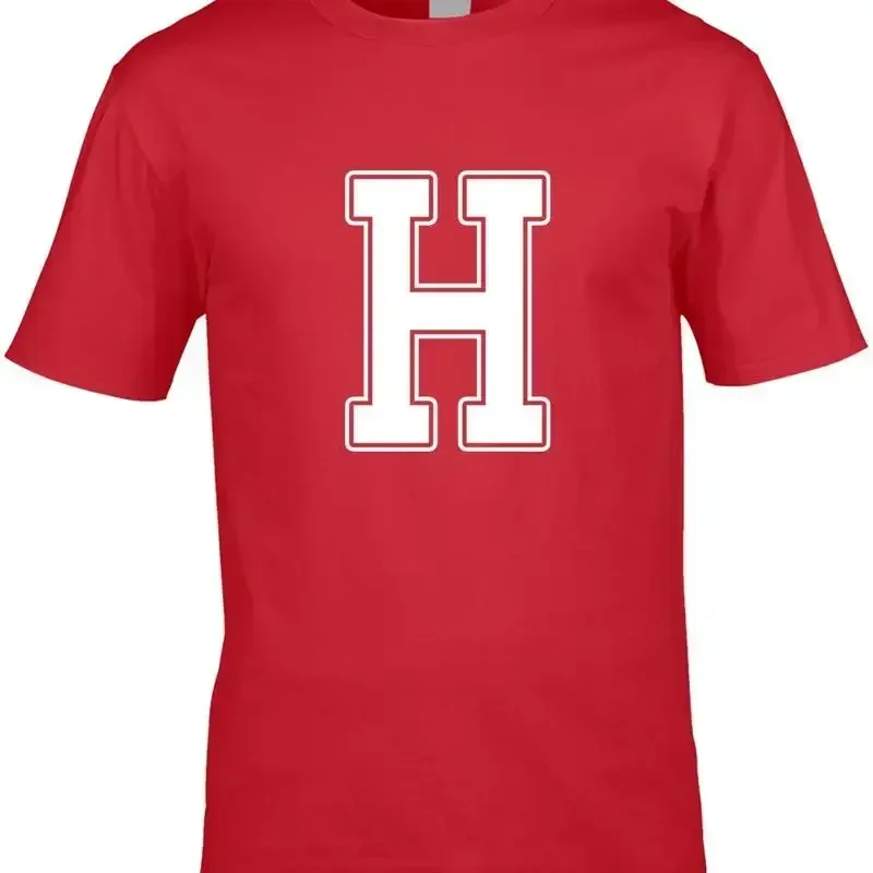 Letter H Men'S T Shirt Funny Joke Name Initials Font Team Cool Idea Custom
