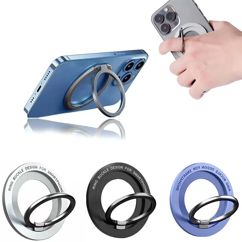 

Магнитный держатель-подставка для телефона с кольцом-держателем для пальца, крепление для беспроводной зарядки Apple MagSafe для iPhone 17 16