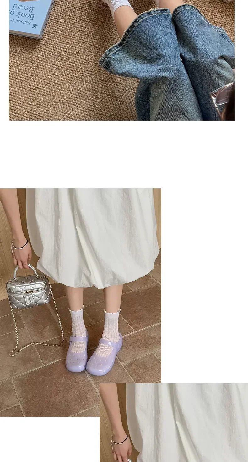 SHAJI Sommer Damen Kristall-Ballett-Clogs Runde Zehenpartie Süße Japanische EVA Anti-Rutsch-Sandalen Reise Alltag Pendeln Studenten-Slides – Detail 6