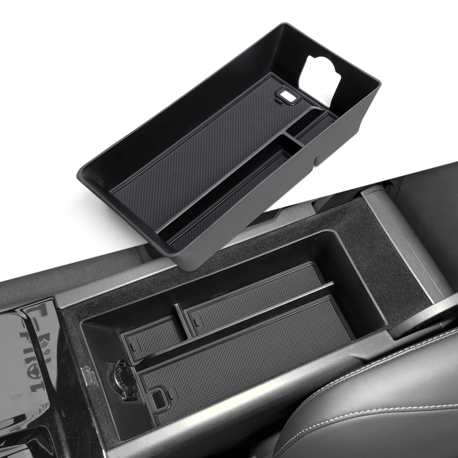 for Toyota Camry 2025 Center Console Armrest Storage Box Car Tray Organizers Accessories Tidying Black