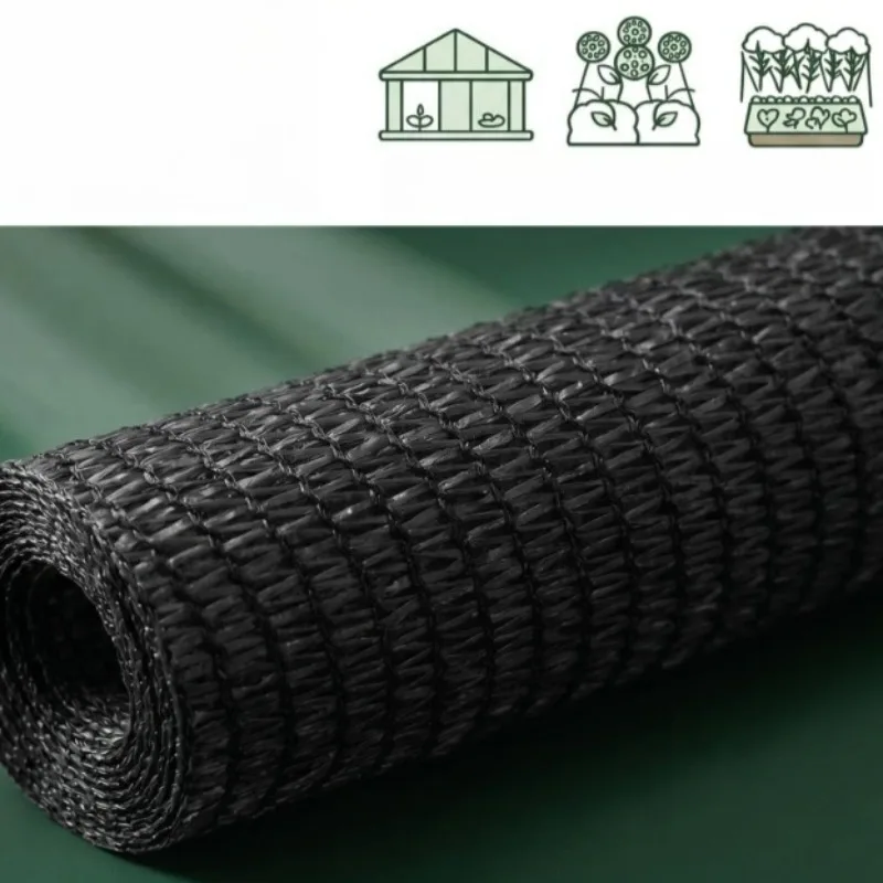 Black Sunshade Net High Density Polyethylene Mesh Durable Sunblock Shade Sails for Plants Greenhouses Farm Gardens Courtyards