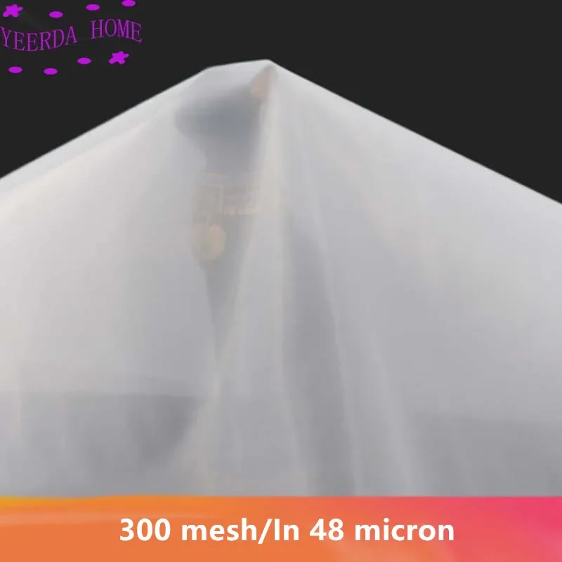 

300 mesh/In 48 micron gauze water nylon filter mesh soya bean paint screen coffee wine net fabric industrial filter cloth 3 size