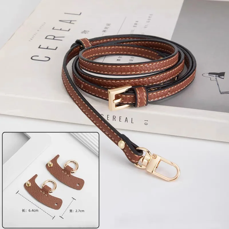 Long Bag Straps Punch-free Genuine Leather Shoulder Bag Strap Bag Transformation Accessories For Long Champ Crossbody Conversion