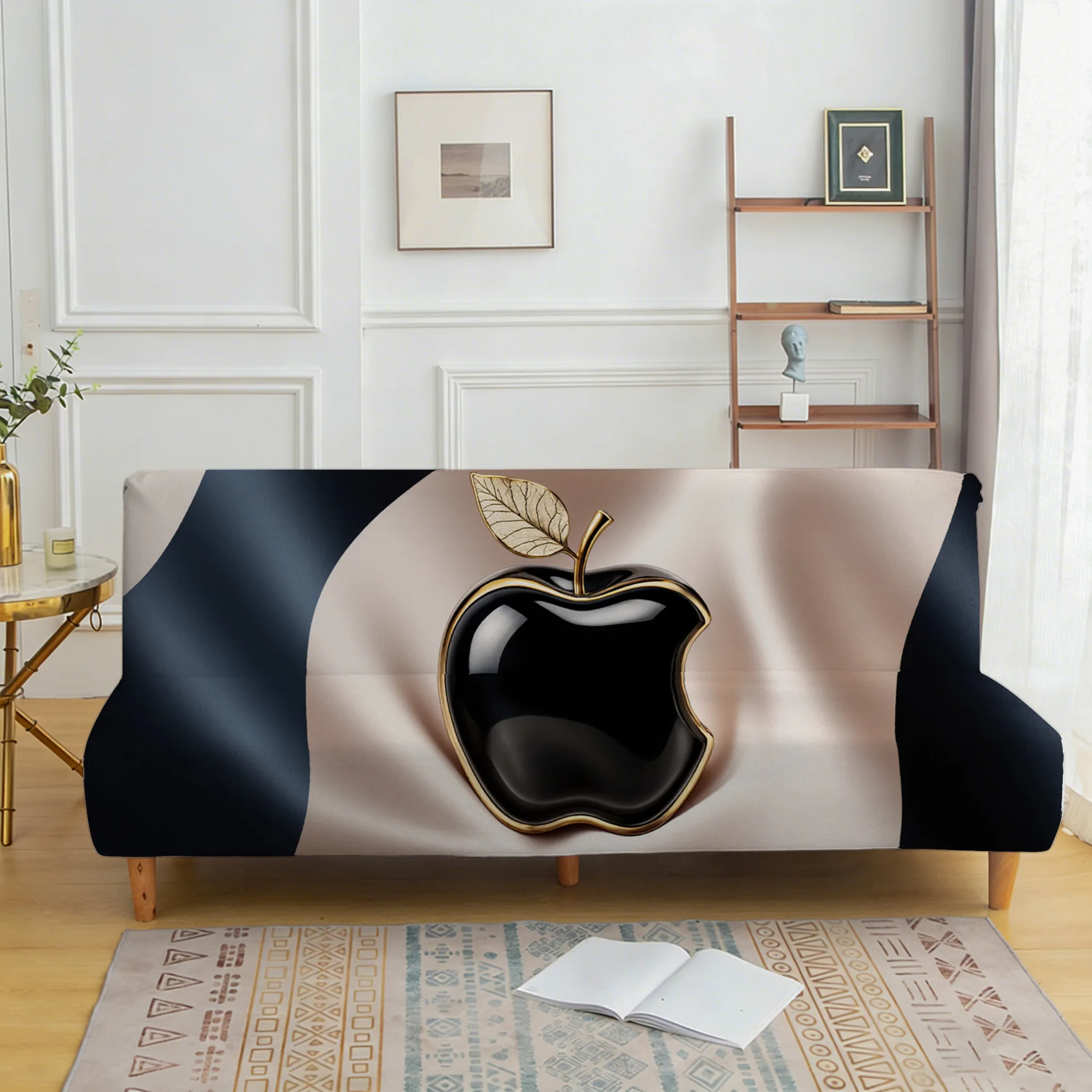 Premium contrasting color Apple elastic sofa bed cover, living room sofa bed cover, dustproof machine washable sofa bed cover