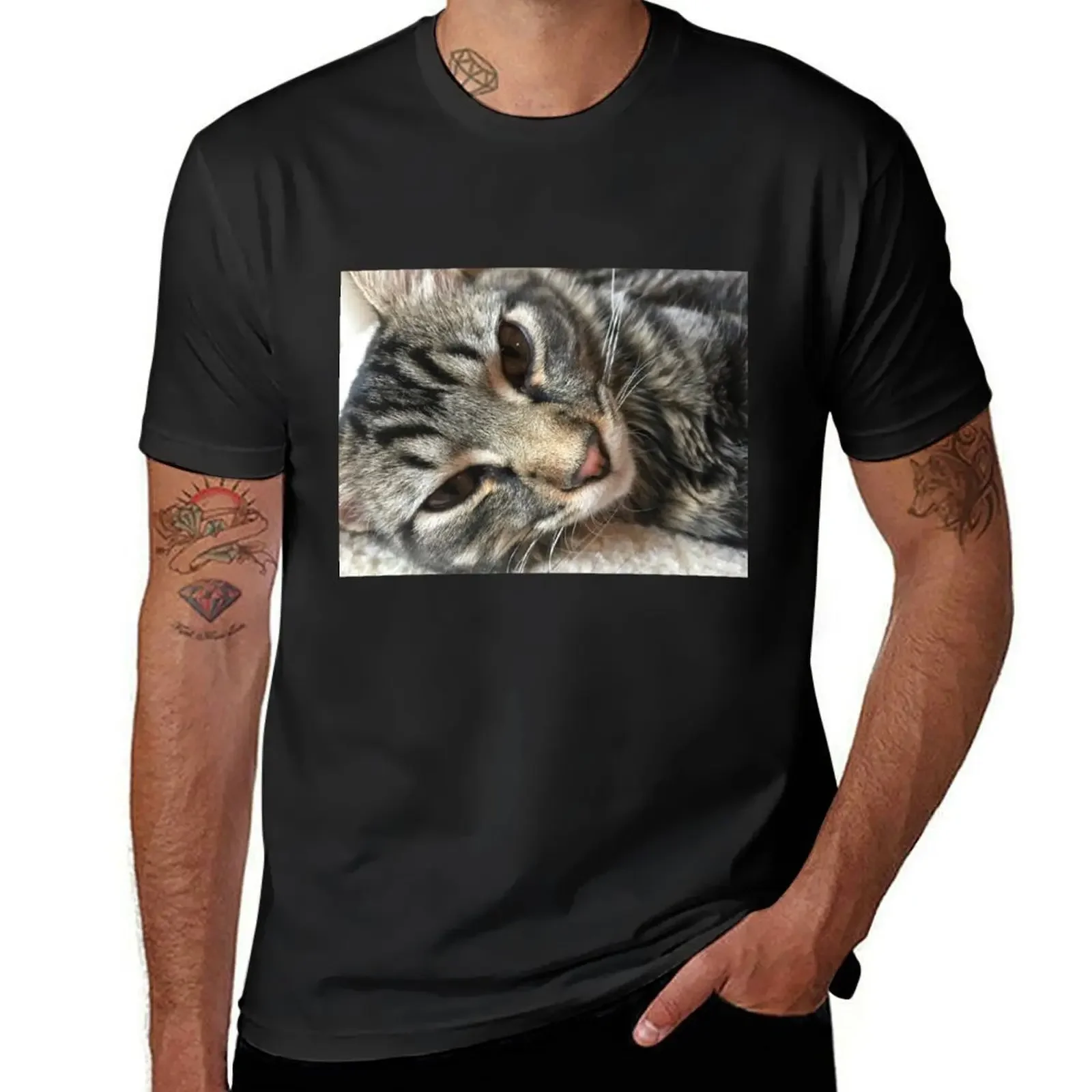 Camiseta Maine Coon Kitten, camiseta de Anime, camiseta gráfica vintage, camisetas negras para hombres
