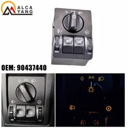 90437440 Headlight Control Switch Head Fog lamp Switch For Opel Vauxhall Vectra B 1995-2003 Astra G Zafira A 1998-2005 90437439