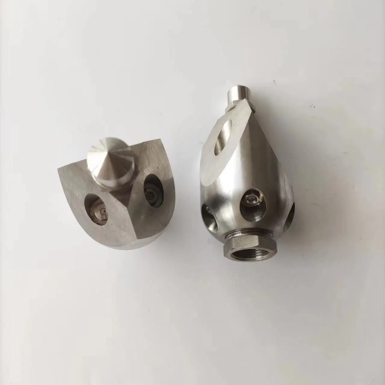 - 250 bar High Pressure Drain Pipe Piercing Water Sewer Jetter Root Cleaning Nozzles-HDF