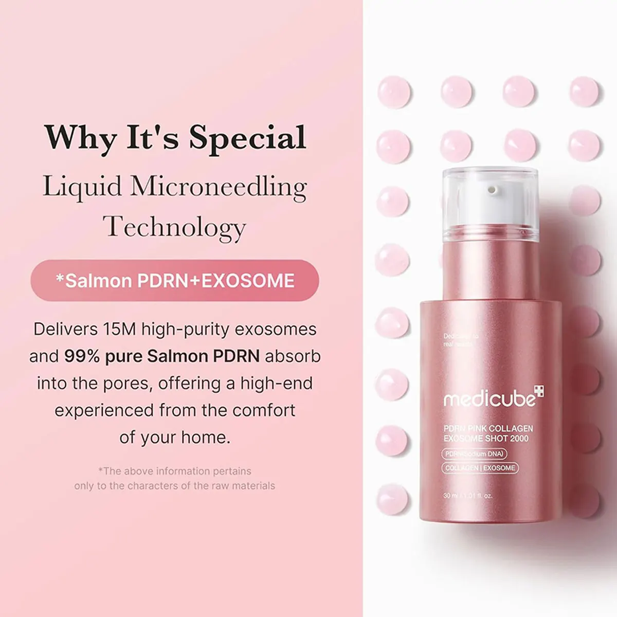 Medicube PDRN Pink Collagen,Pink Transparent Liquid,Lightweight&Fast-Absorbing,Two Versions,K-Beauty,Korean Makeup