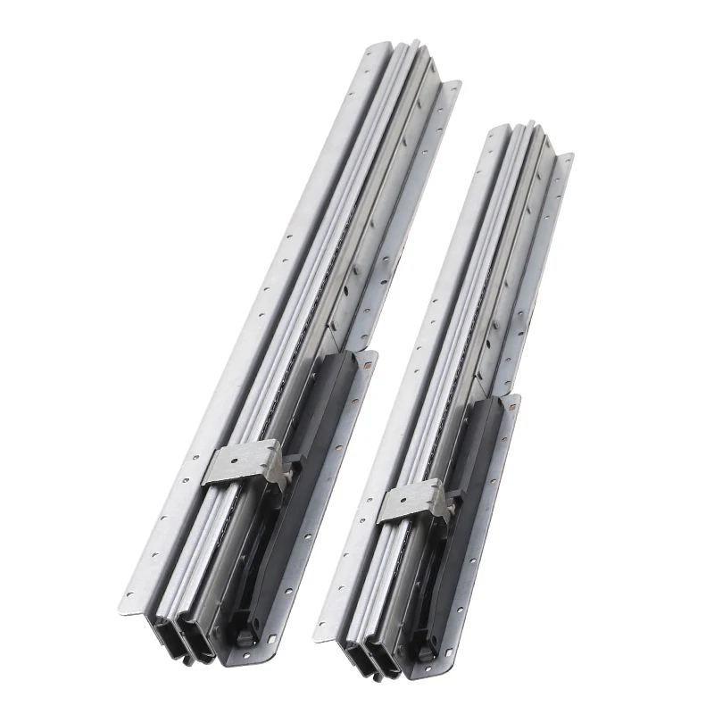 Heavy Duty Under Stair Shoe Cabinet Pull Out Sliding Rail With Damping Buffer Extended Bottom Track Load Bearing Storage System
