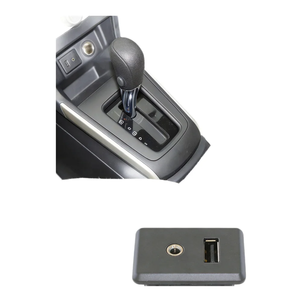 Car Audio Interface USB AUX Interface User-friendly Design Wear-resistant Material Easy To Use Car Audio Accessory Panel