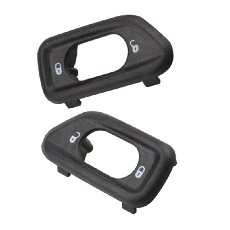 

2x Auto Accessories Door Lock Bezel Replacement Left Right Side Electrical Bezel for JK 2011-2018