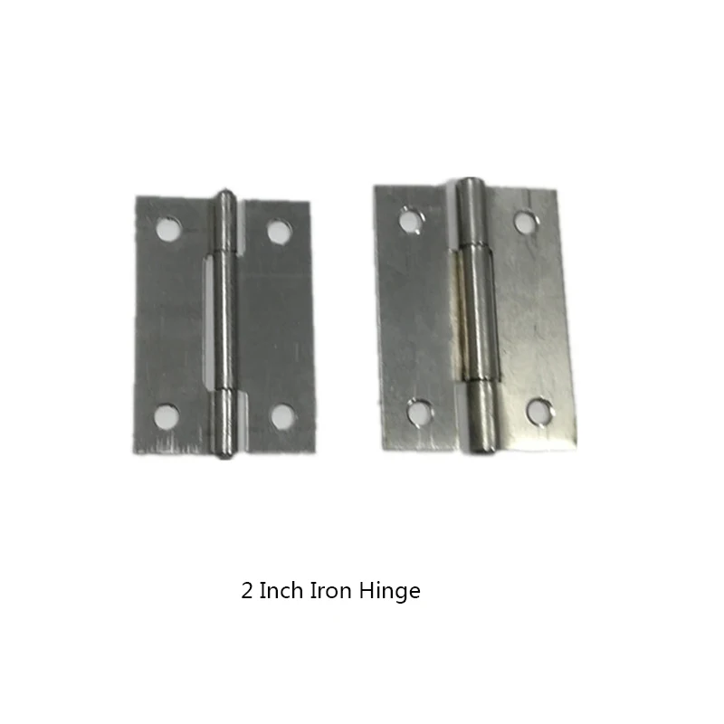 2Pcs 2 Inch 48x33x0.8mm Mini Flat Hinge Iron Cabinet Doors Windows Hinge Wooden Box DIY
