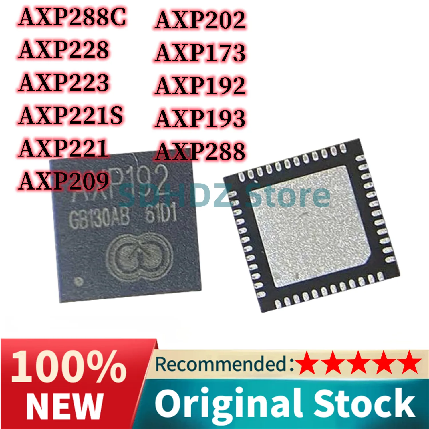 5Pcs 100% New APX173 AXP192 AXP193 AXP202 AXP209 AXP221 AXP221S AXP223 AXP228 AXP288 AXP288C AXP QFN IC Chipset In Stock