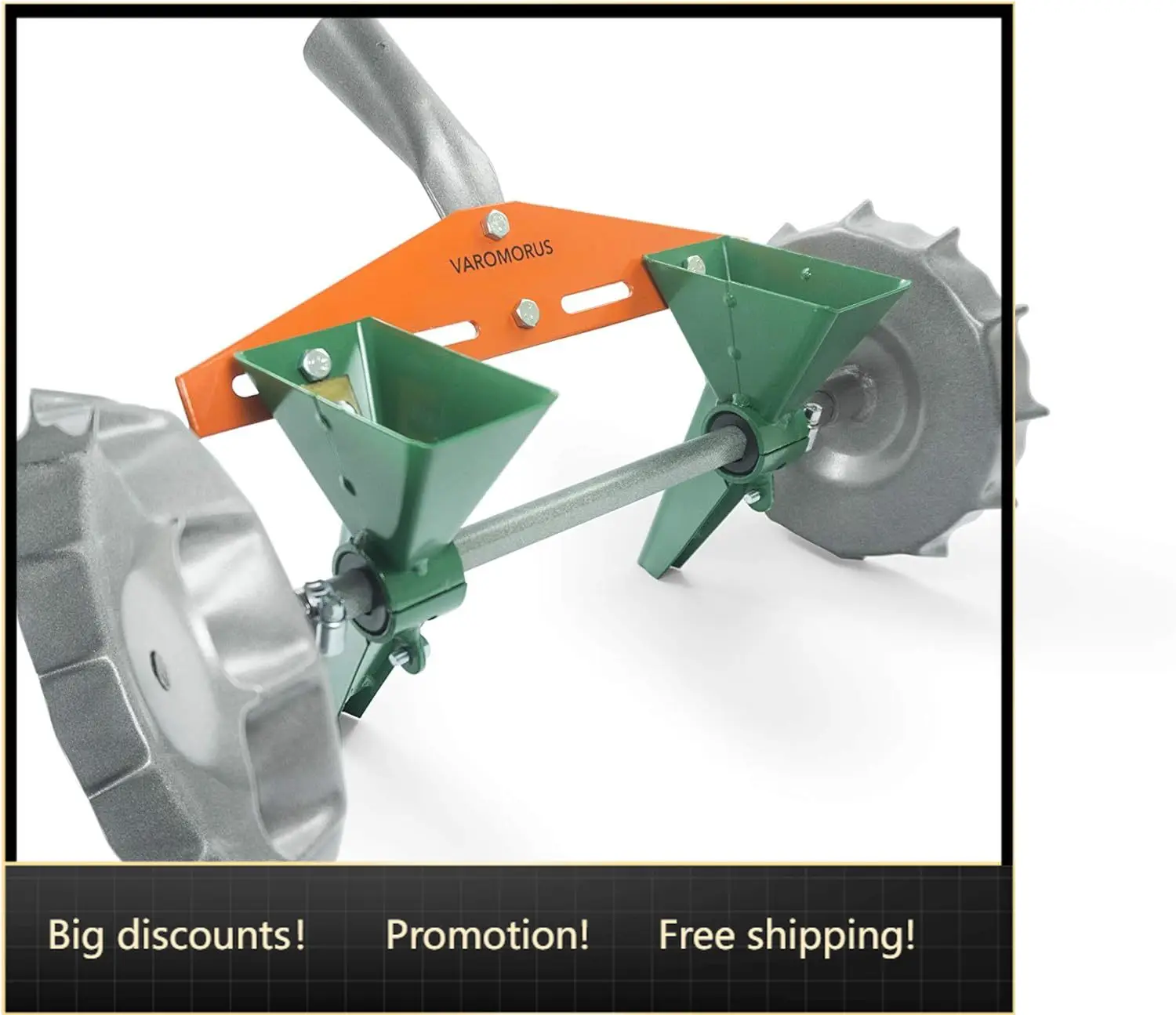 

Metal Precision Manual Seeder for Vegetables Greens Onion Radish Beets (2-Row)