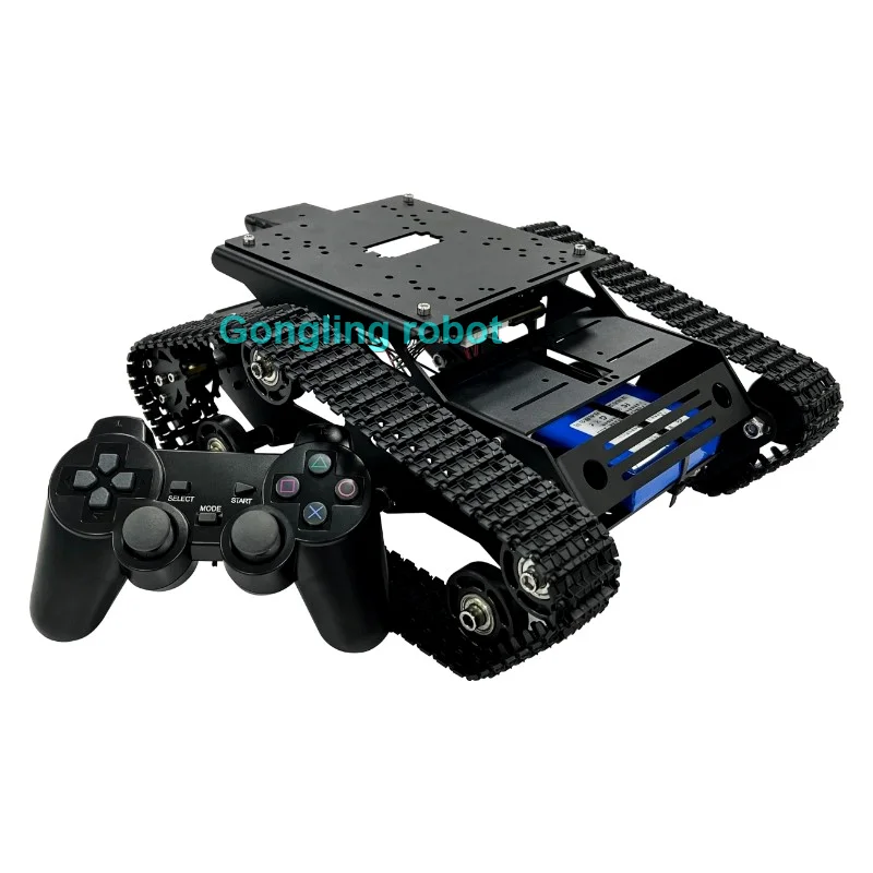 Smart Robot Car Tank Chassis Kit Aluminium Groot Platform met 2WD Motoren voor Arduino/Raspberry Pi DIY Afstandsbediening Robot
