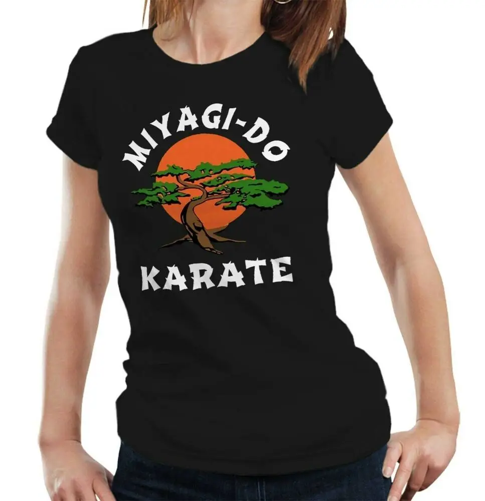 Miyagi-Do Karate Tshirt Fitted Ladies -  Kai, Kid, 80's, Movie, TV