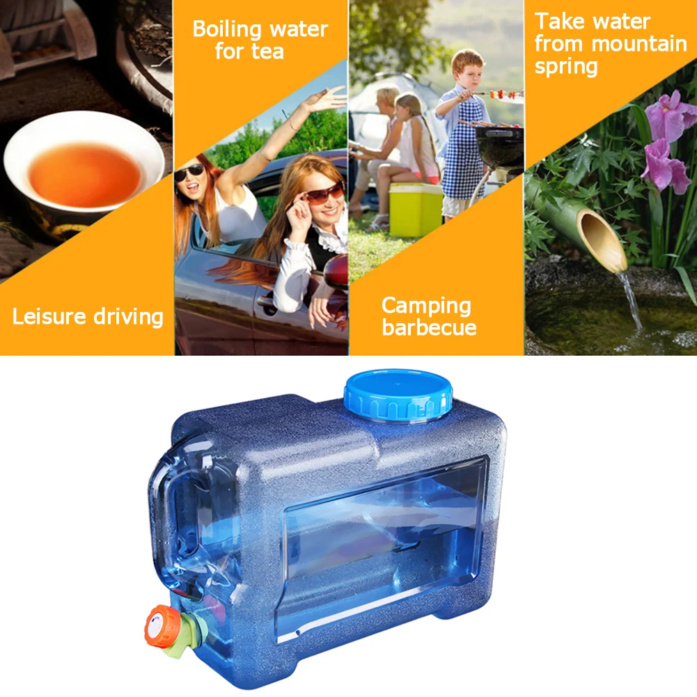 Wassereimer im Freien mit einer Kapazität von 15 bis 5l und tragbarem Wassertank für Camping im Freien, Wander picknick wasser behälter – Detail 12