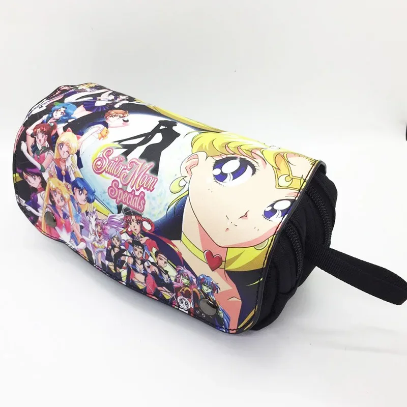 

Sailors Moon Series Pencil Case Zipper Cartoon Student PU Stationery Bag Large Capacity School Supplies Pen Pouch Birthday Gifts